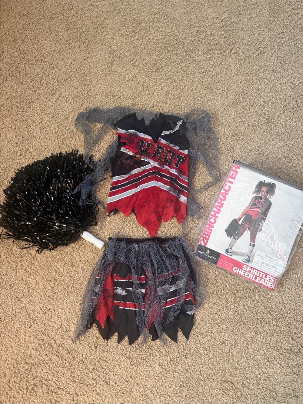 Spiritless Cheerleader Kids Costume size 6